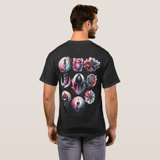 Dunkle Weihnachtsfreude T-Shirt (Schwarz voll)