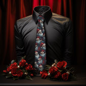 Dunkle Weihnachtsgotik Weihnachtsmänner Herren Got Krawatte