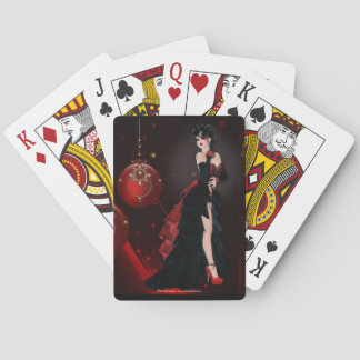 Dunkle Weihnachtskarten Spielkarten