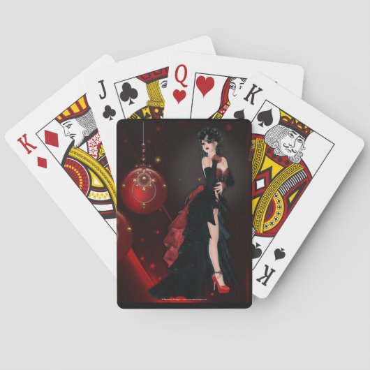 Dunkle Weihnachtskarten Spielkarten (Rückseite)