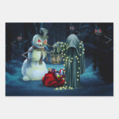 Dunkle Weihnachtszeit Geschenkpapier Set (Vorderseite 2)