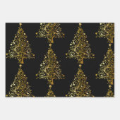 Dunkle Weihnachtszeit Weihnachten Solstice Gold un Geschenkpapier Set (Vorderseite 2)