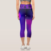 Dunkle Welle Capri Leggings (Rückseite)