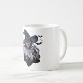 Dunkle Witz- und Fledermäuse-Tasse Kaffeetasse (VorderseiteRechts)