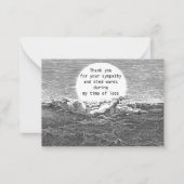 Dunkle Wolke Danke Karte (Vorderseite)