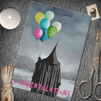 Dunkle Wolken & Balloons Gothday Karte