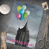 Dunkle Wolken & Balloons Gothday Karte
