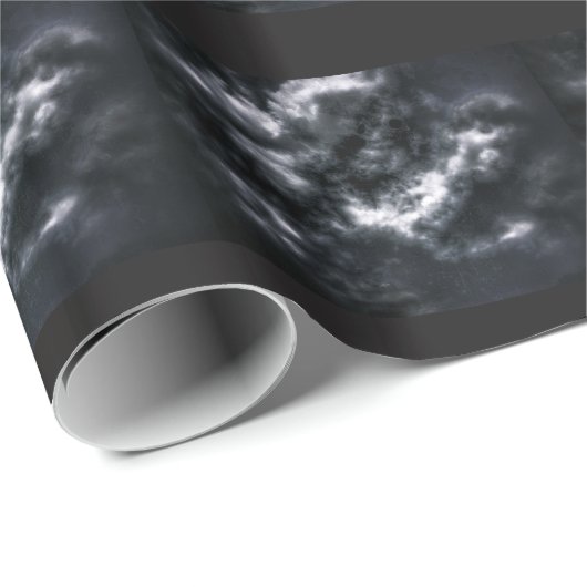 Dunkle Wolken Geschenkpapier (Rolleneckpunkt)