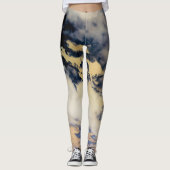 Dunkle Wolken Leggings (Vorderseite)