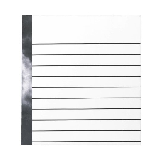 Dunkle Wolken Notizblock (Vorderseite)