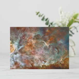 Dunkle Wolken von Carina Nebula Hubble Space Feiertagskarte