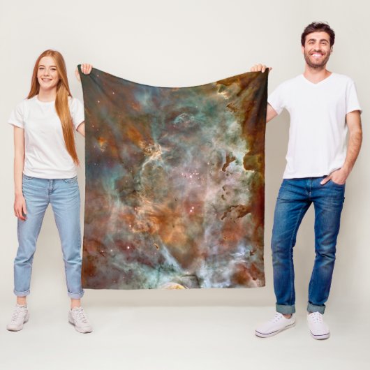 Dunkle Wolken von Carina Nebula Hubble Space Fleecedecke (Beispiel)