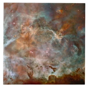 Dunkle Wolken von Carina Nebula Hubble Space Fliese