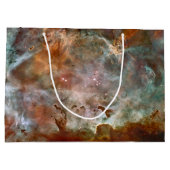 Dunkle Wolken von Carina Nebula Hubble Space Große Geschenktüte (Rückseite)