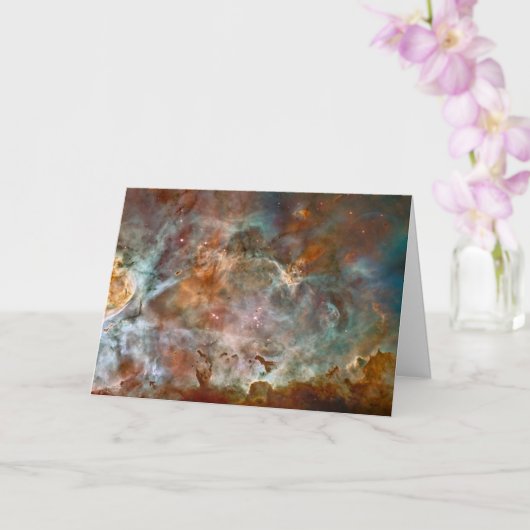 Dunkle Wolken von Carina Nebula Hubble Space Karte (Orchidee)
