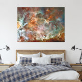 Dunkle Wolken von Carina Nebula Hubble Space Leinwanddruck (Insitu (Schlafzimmer))