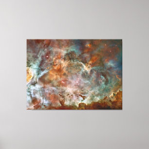 Dunkle Wolken von Carina Nebula Hubble Space Leinwanddruck