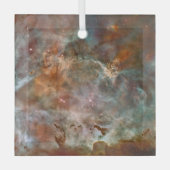 Dunkle Wolken von Carina Nebula Hubble Space Ornament Aus Glas (Vorderseite)