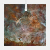Dunkle Wolken von Carina Nebula Hubble Space Ornament Aus Glas (Rückseite)