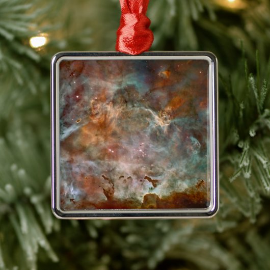 Dunkle Wolken von Carina Nebula Hubble Space Ornament Aus Metall (Baum)