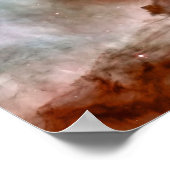 Dunkle Wolken von Carina Nebula Hubble Space Poster (Ecke)