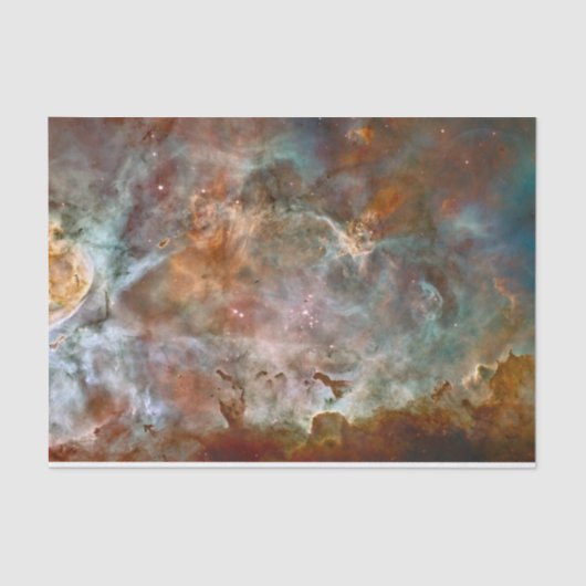 Dunkle Wolken von Carina Nebula Hubble Space Seidenpapier (Vorderseite)