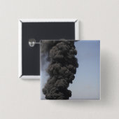 Dunkle Wolken von Rauch und Feuer entstehen Button (Vorne & Hinten)