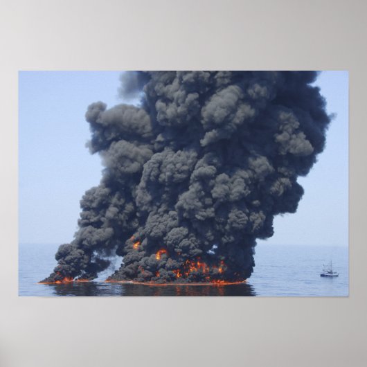 Dunkle Wolken von Rauch und Feuer tauchen auf 2 Poster (Vorne)