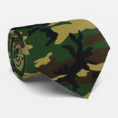 Dunkle Woodland Camouflage Krawatte (Gerollt)