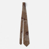 Dunkle Wüste Camouflage Neck Tie Krawatte (Rückseite)