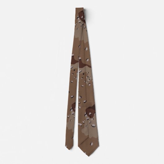 Dunkle Wüste Camouflage Neck Tie Krawatte (Rückseite)