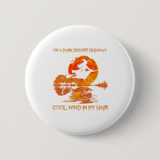 Dunkle Wüste Highway Hexen Hocus Pocus Button (Vorderseite)