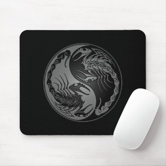 Dunkle Yin Yang Skorpione Mousepad (Mit Mouse)