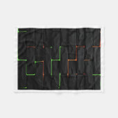 Dunkle Ziegel Neon-Glow-Kunstdecke Fleecedecke (Vorderseite (Horizontal))