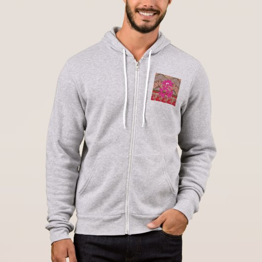 Dunkle Zip Up Hoodies | Blau, braun, grün, grau (Vorderseite)