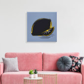 Dunkle Zitrone – Minimale Grafik Kunst Leinwanddruck (Insitu (Wohnzimmer))