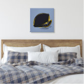 Dunkle Zitrone – Minimale Grafik Kunst Leinwanddruck (Insitu (Schlafzimmer))