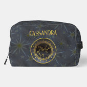 Dunkle Zodiac-Astrologie: Name des Schützen-Gold Waschbeutel (Rückseite)