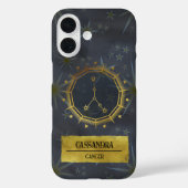Dunkle Zodiac-Astrologie: Schwarz & Gold Case-Mate iPhone Hülle (Rückseite)
