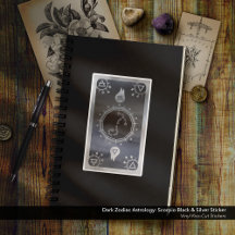 Dunkle Zodiac Astrologie: Skorpio Black & Silver