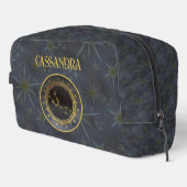 Dunkle Zodiac Astrologie: Taurus Black Gold Name Waschbeutel (Rechte Ecke)