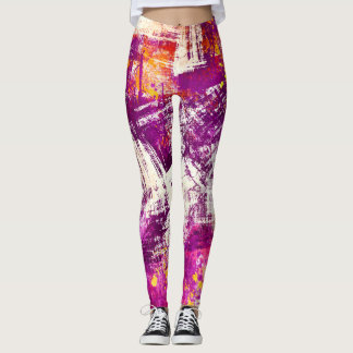 Dunkler abstrakter Klecks Hintergrund Leggings