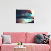 Dunkler abstrakter Kunst Druck Leinwanddruck (Insitu (Wohnzimmer))