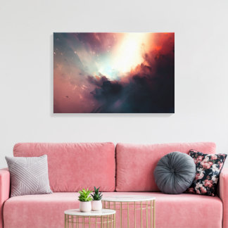 Dunkler abstrakter Kunstdruck Leinwanddruck