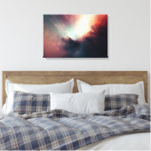 Dunkler abstrakter Kunstdruck Leinwanddruck (Insitu (Schlafzimmer))