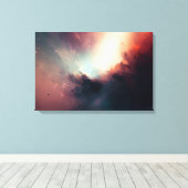 Dunkler abstrakter Kunstdruck Leinwanddruck (Insitu (Holzboden))