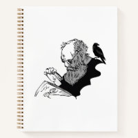 Dunkler Akademiker & Rabe Gothic Skizzen Notizbuch