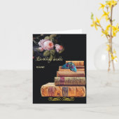 Dunkler akademischer Geburtstag Karte (Gelbe Blume)