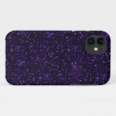 Dunkler Amethyst lila Glitter Case-Mate iPhone Hülle (Rückseite (Horizontal))