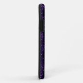 Dunkler Amethyst lila Glitter Case-Mate iPhone Hülle (Hinten/Rechts)